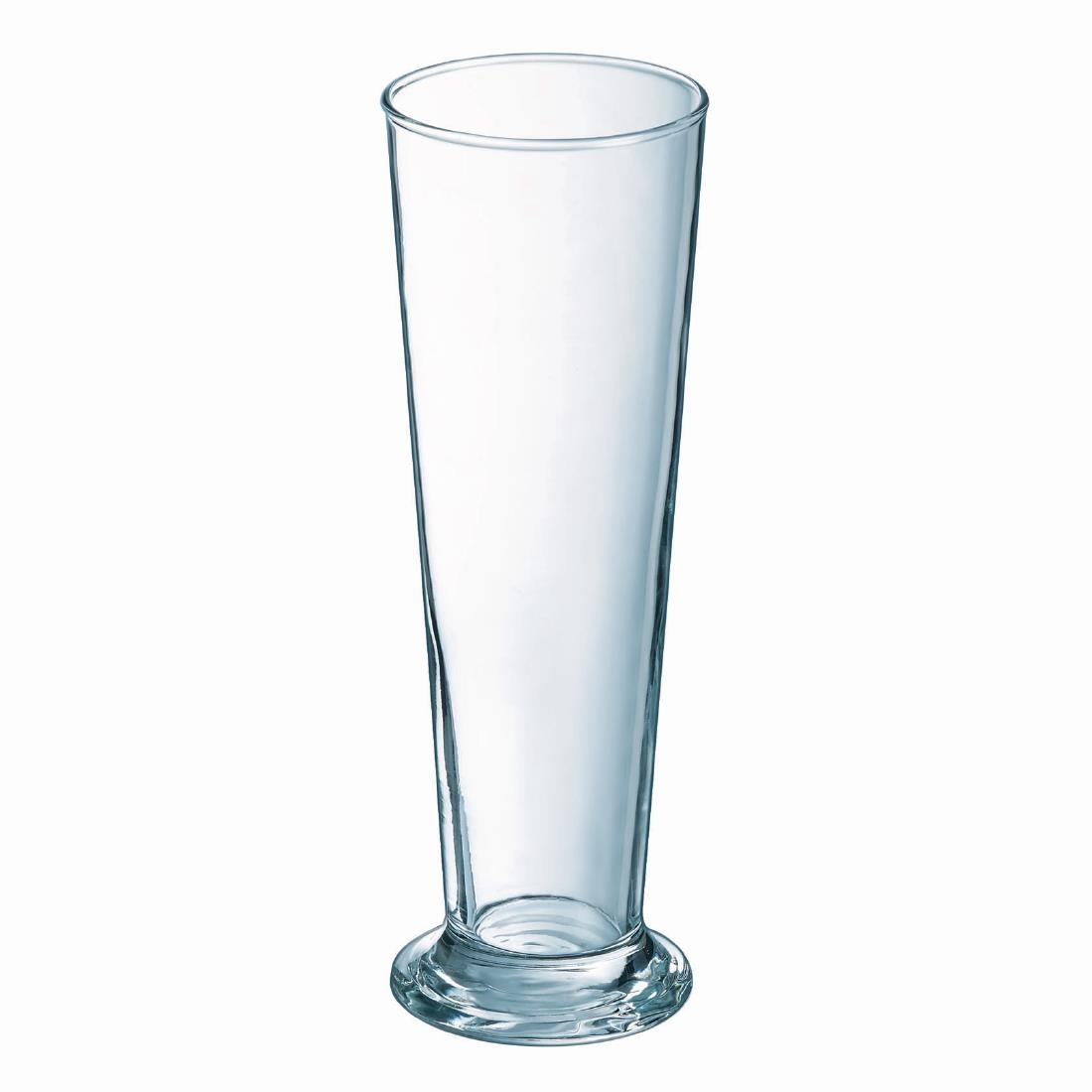 Arcoroc Linz Pilsner Glasses 390ml LUKCA-NI 1-2pt 24 Pack (JK589)