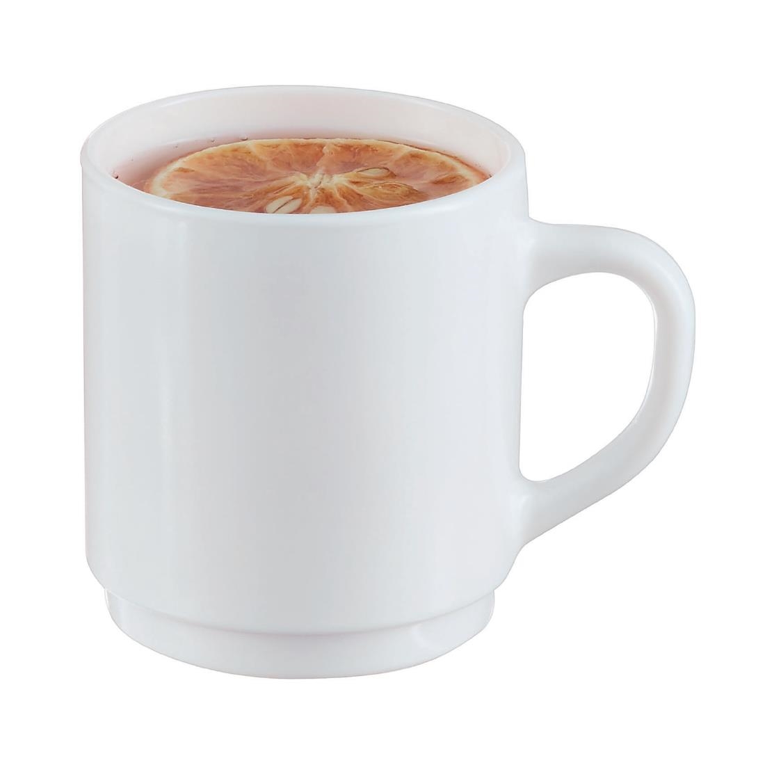 Luminarc Bock Stackable Mugs White 290ml 36 Pack (JK592)