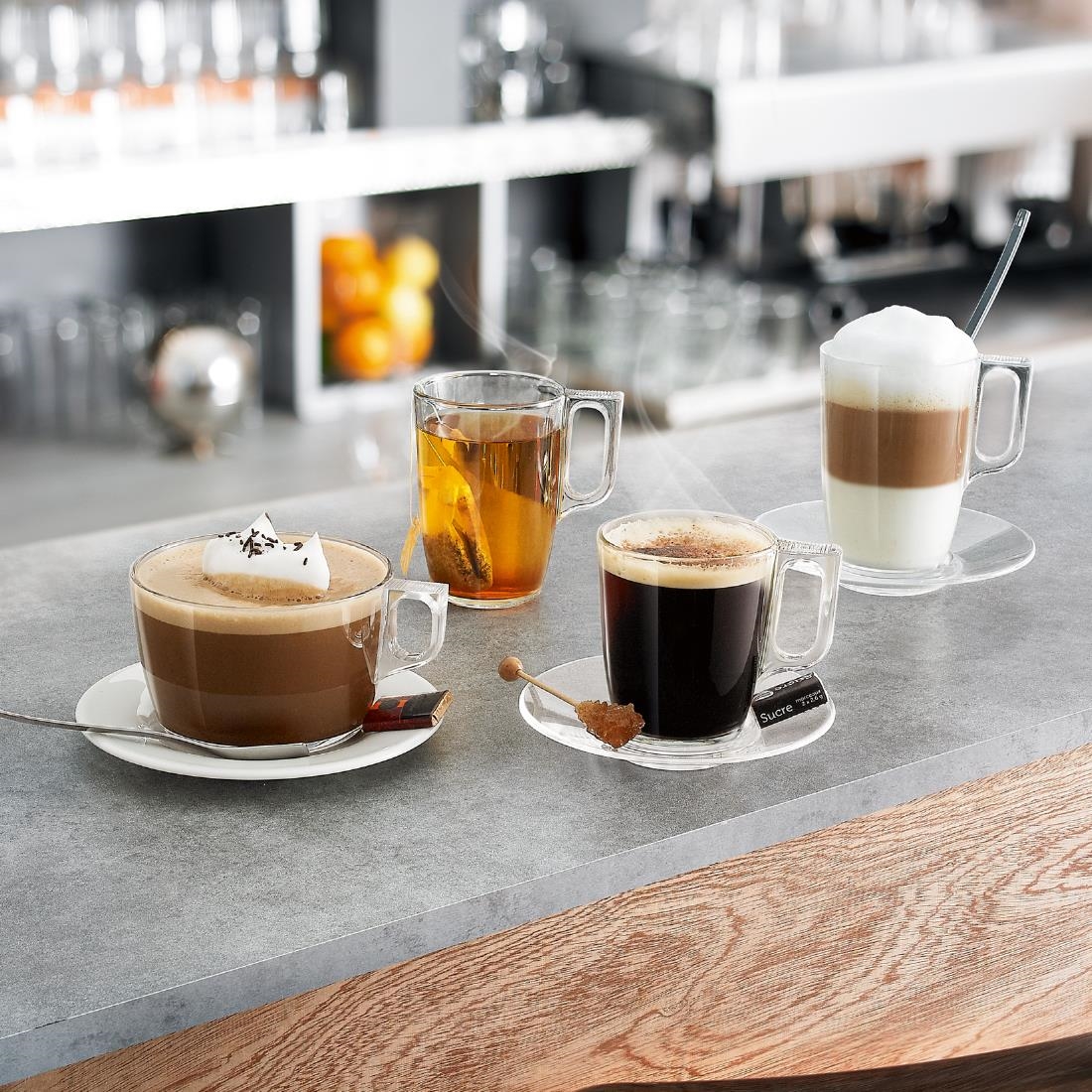 Luminarc Nuevo Voluto Mugs 250ml 6 Pack (JK595)