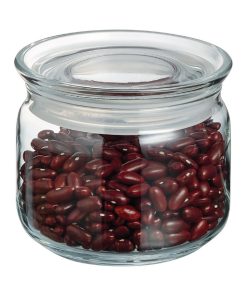 Luminarc Pure Jars with Glasses Lids 500ml 6 Pack (JK605)