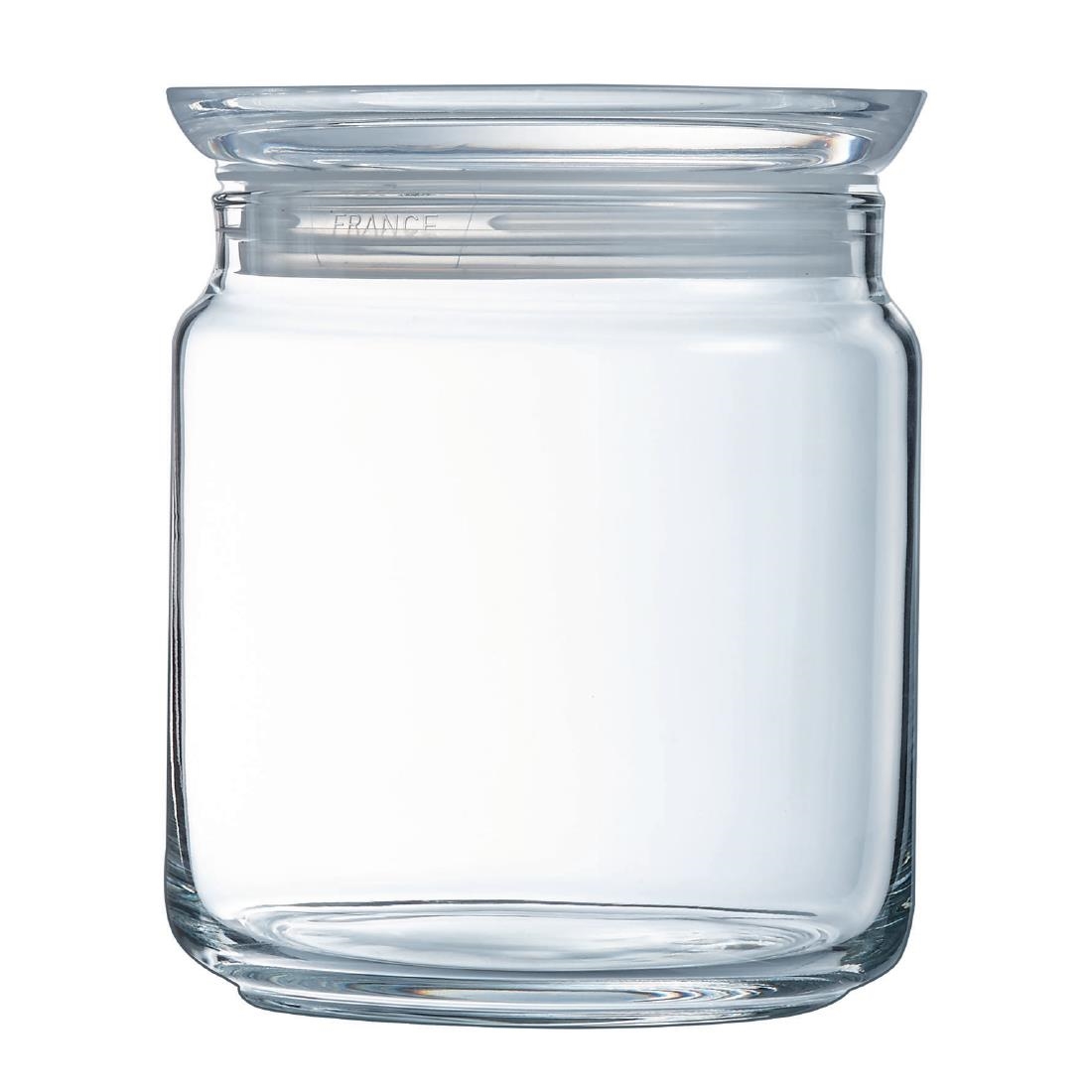 Luminarc Pure Jars with Glasses Lids 750ml 6 Pack (JK606)