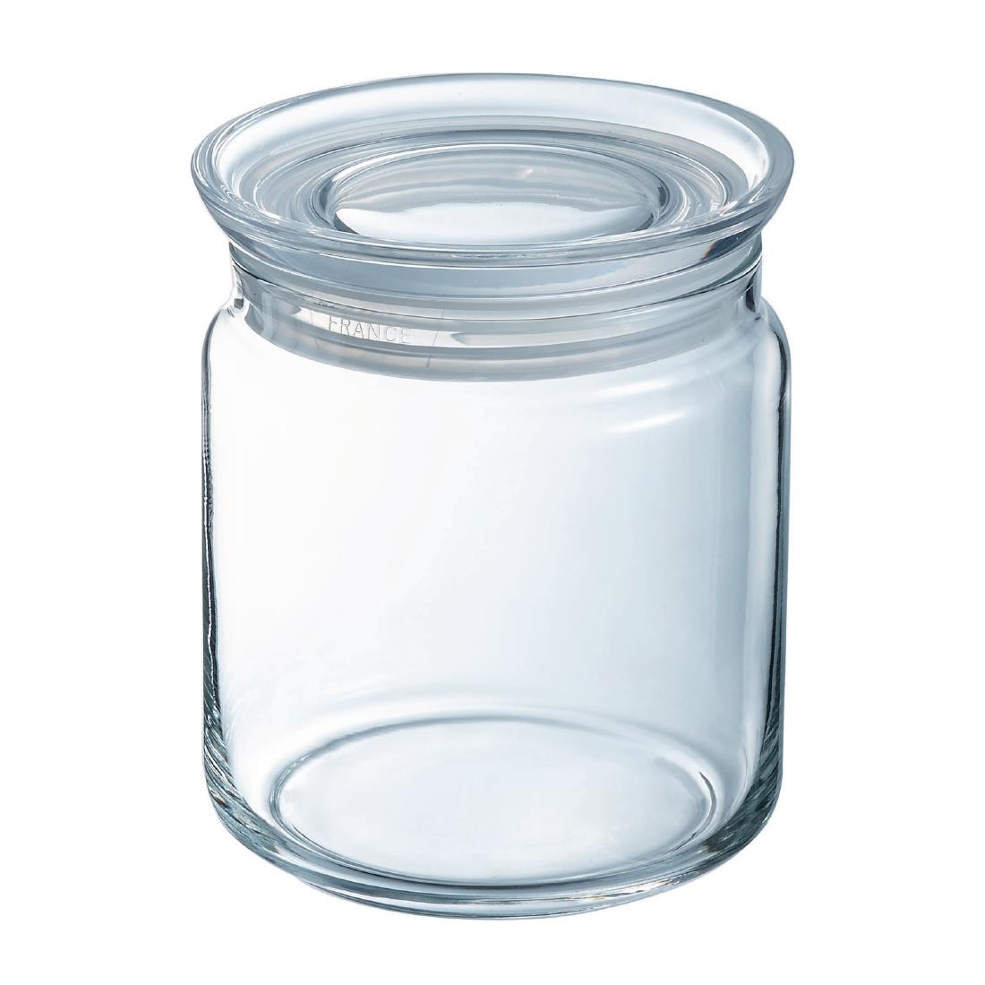 Luminarc Pure Jars with Glasses Lids 750ml 6 Pack (JK606)