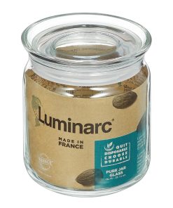 Luminarc Pure Jars with Glasses Lids 750ml 6 Pack (JK606)
