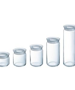 Luminarc Pure Jars with Glasses Lids 750ml 6 Pack (JK606)