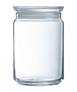 Luminarc Pure Jars with Glasses Lids 1Ltr 6 Pack (JK608)