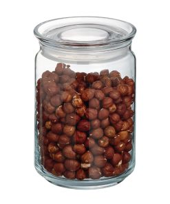 Luminarc Pure Jars with Glasses Lids 1Ltr 6 Pack (JK608)