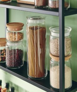 Luminarc Pure Spaghetti Jars with Glasses Lids 2Ltr 6 Pack (JK609)