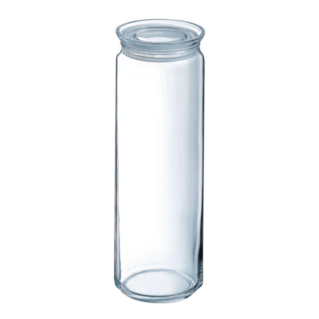 Luminarc Pure Spaghetti Jars with Glasses Lids 2Ltr 6 Pack (JK609)