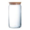 Luminarc Pure Jars and Wood Lids 1.5Ltr 6 Pack (JK611)