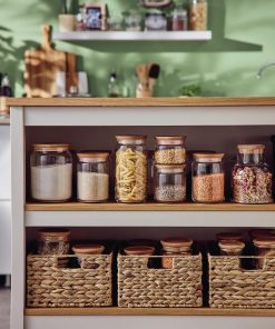 Luminarc Pure Jars and Wood Lids 1.5Ltr 6 Pack (JK611)