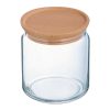 Luminarc Pure Jars and Wood Lids 750ml 6 Pack (JK612)