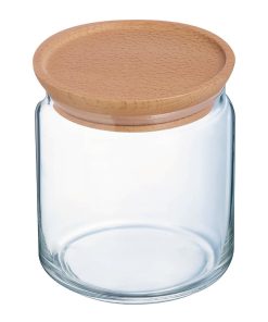 Luminarc Pure Jars and Wood Lids 750ml 6 Pack (JK612)