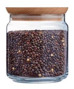 Luminarc Pure Jars and Wood Lids 750ml 6 Pack (JK612)