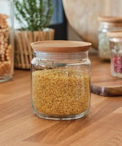 Luminarc Pure Jars and Wood Lids 750ml 6 Pack (JK612)
