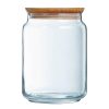 Luminarc Pure Jars and Wood Lids 2Ltr 6 Pack (JK614)