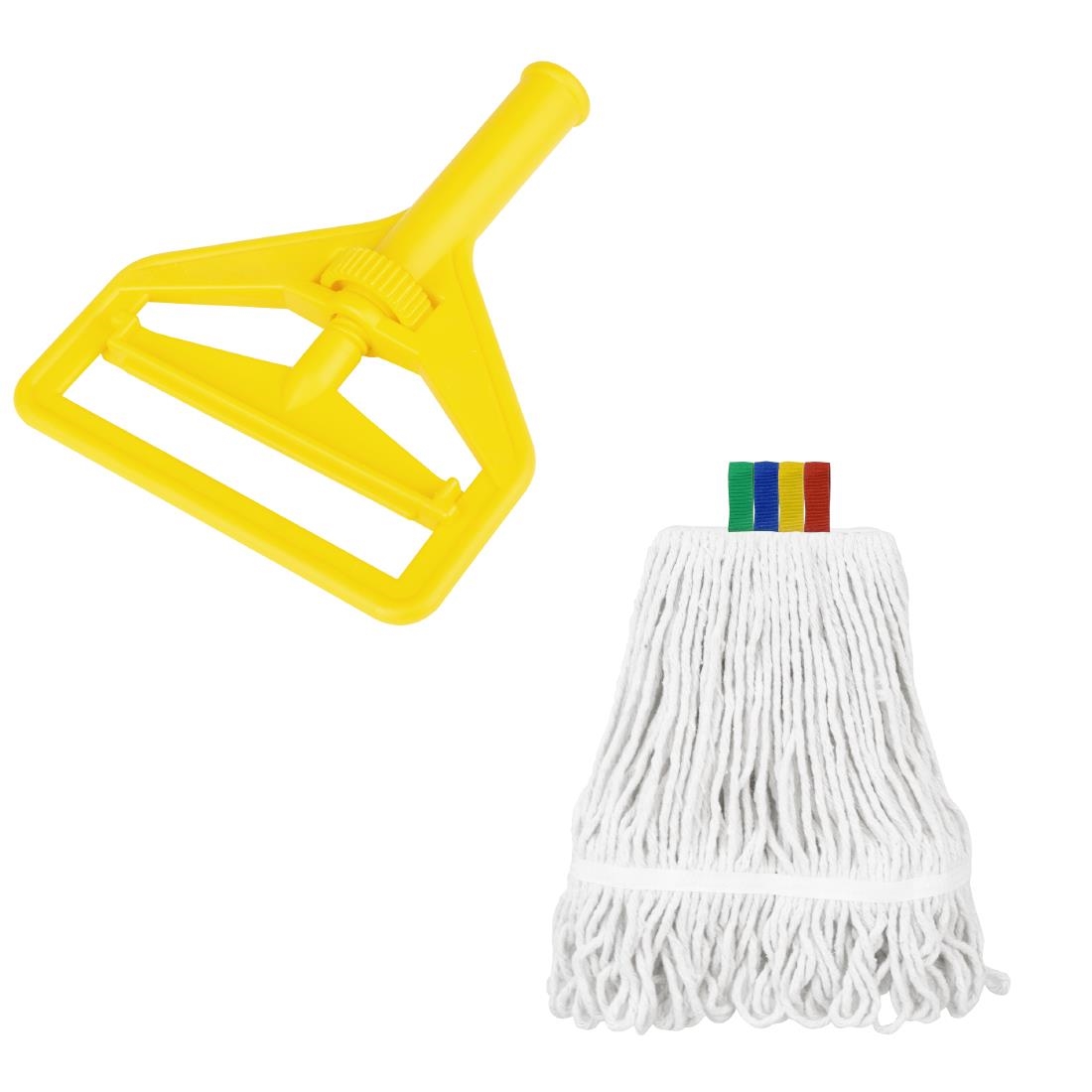 Jantex Connect Wide Kentucky Cotton Mop Head Yellow 400g (SA862)