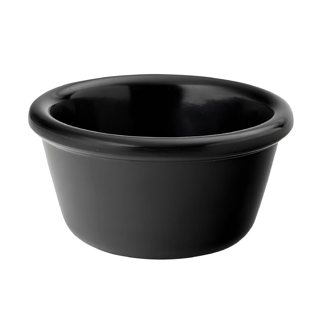 Utopia Melamine Ramekins Black 40ml 48 Pack (FG052)