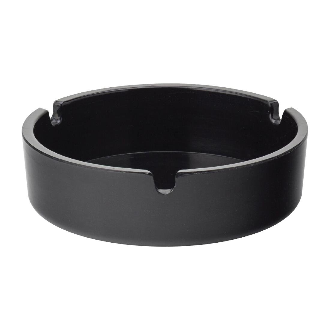 Utopia Melamine Ashtrays Black 100mm 10 Pack (FG854)