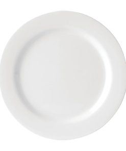Utopia Melamine Wide Rimmed Plates White 230mm 6 Pack (FH213)