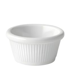 Utopia Fluted Ramekins White 60ml 12 Pack (FH217)