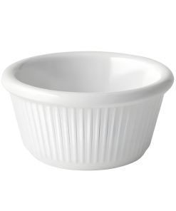 Utopia Fluted Ramekins White 90ml 12 Pack (FH218)