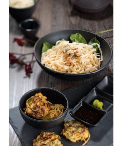 Utopia Spirit Footed Bowls Black 125mm 6 Pack (FH224)