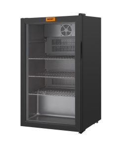 HOST Slimline Undercounter Display Fridge Black 90Ltr (HT248)