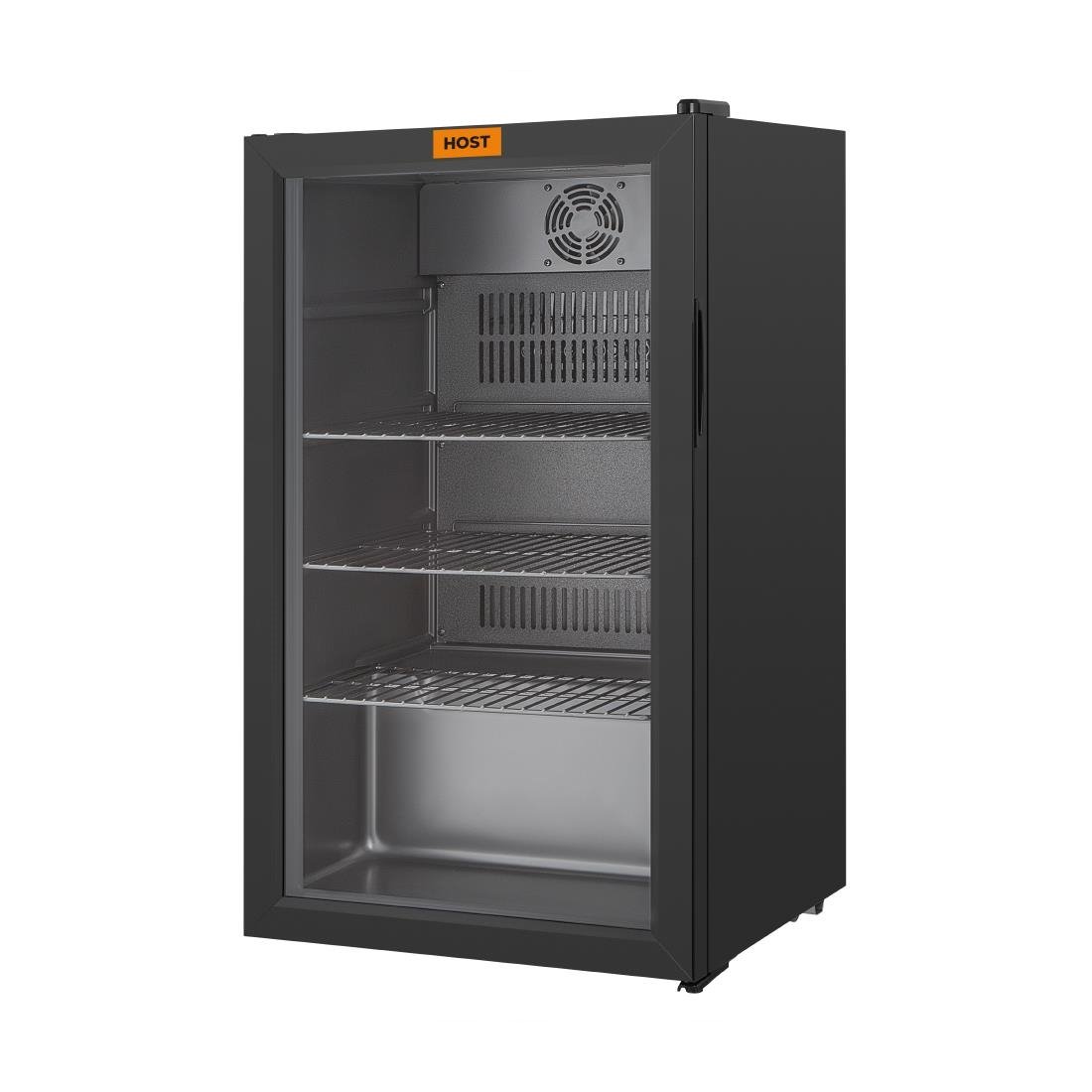 HOST Slimline Undercounter Display Fridge Black 90Ltr (HT248)