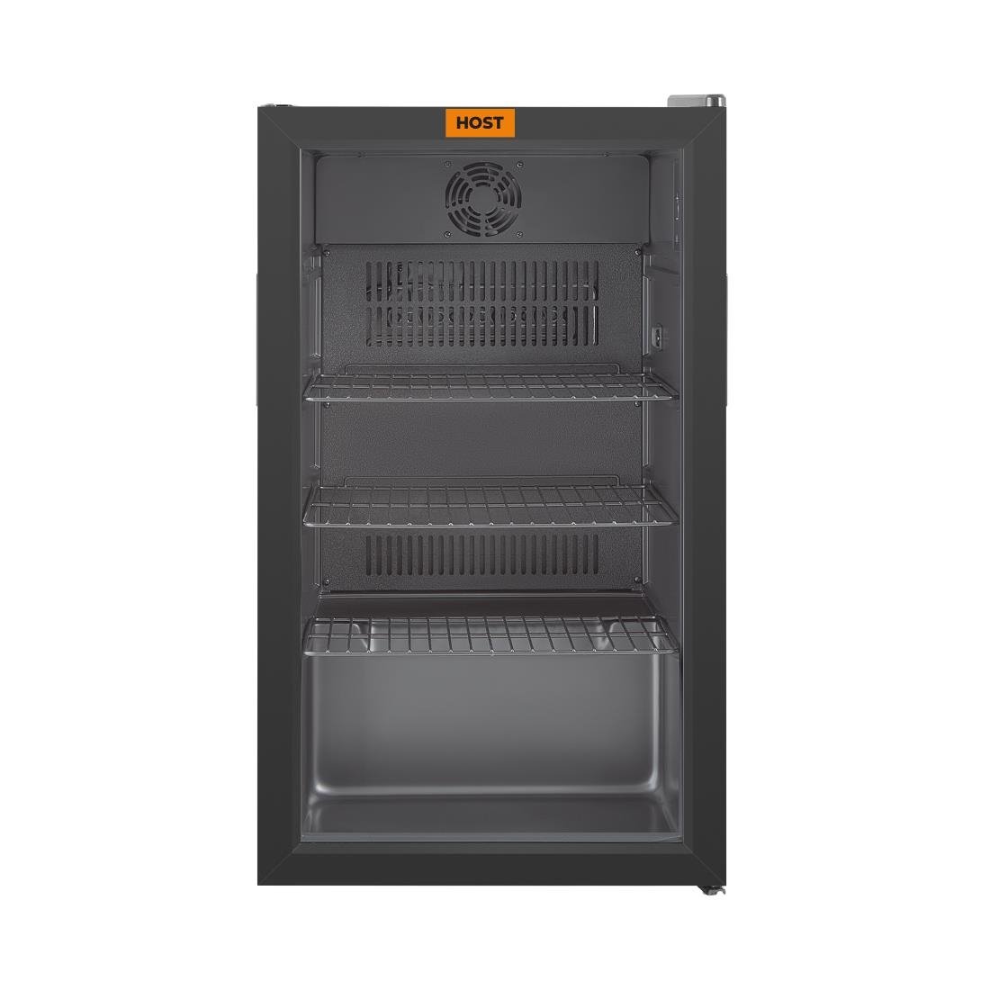 HOST Slimline Undercounter Display Fridge Black 90Ltr (HT248)