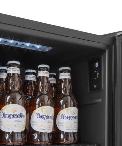 HOST Slimline Undercounter Display Fridge Black 90Ltr (HT248)