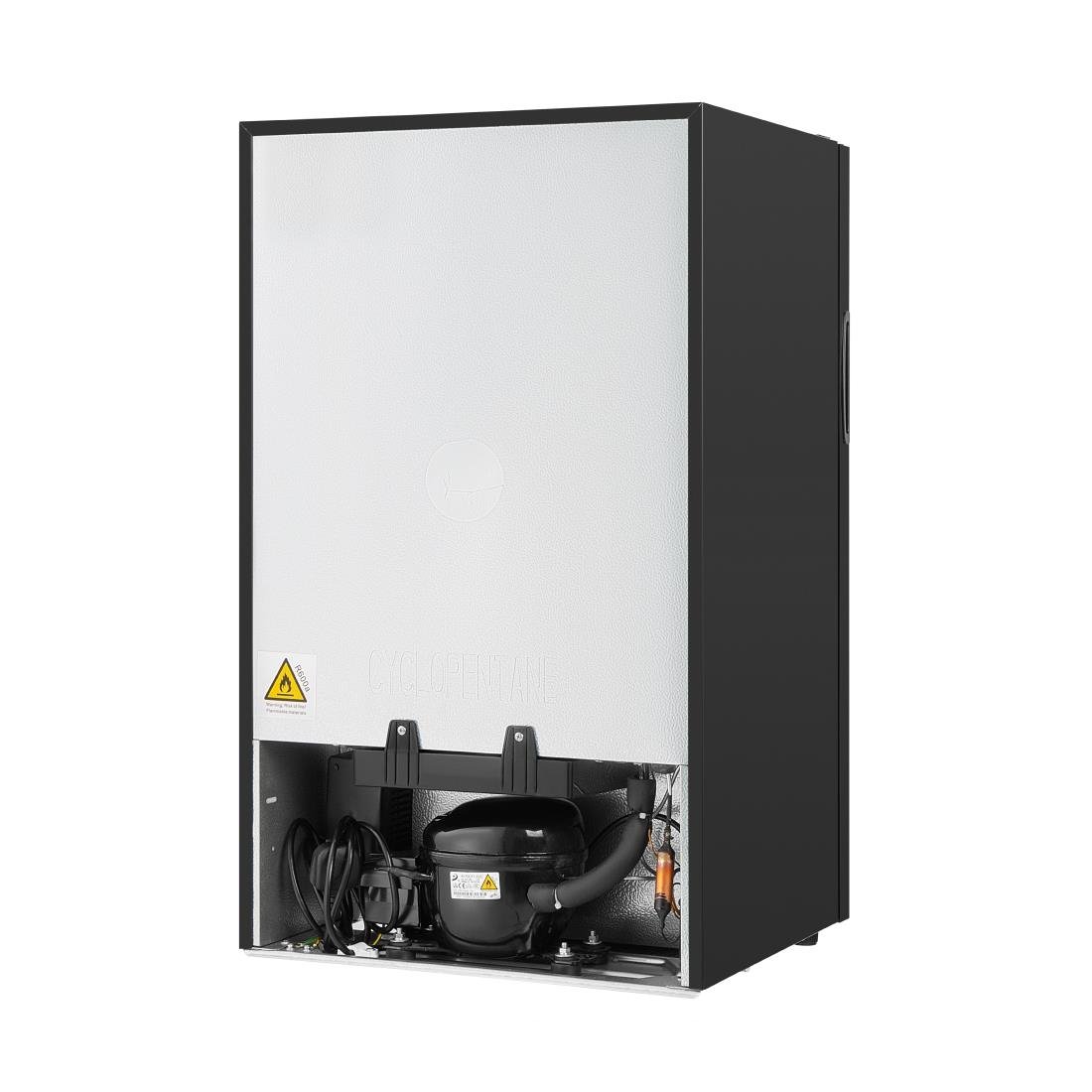 HOST Slimline Undercounter Display Fridge Black 90Ltr (HT248)