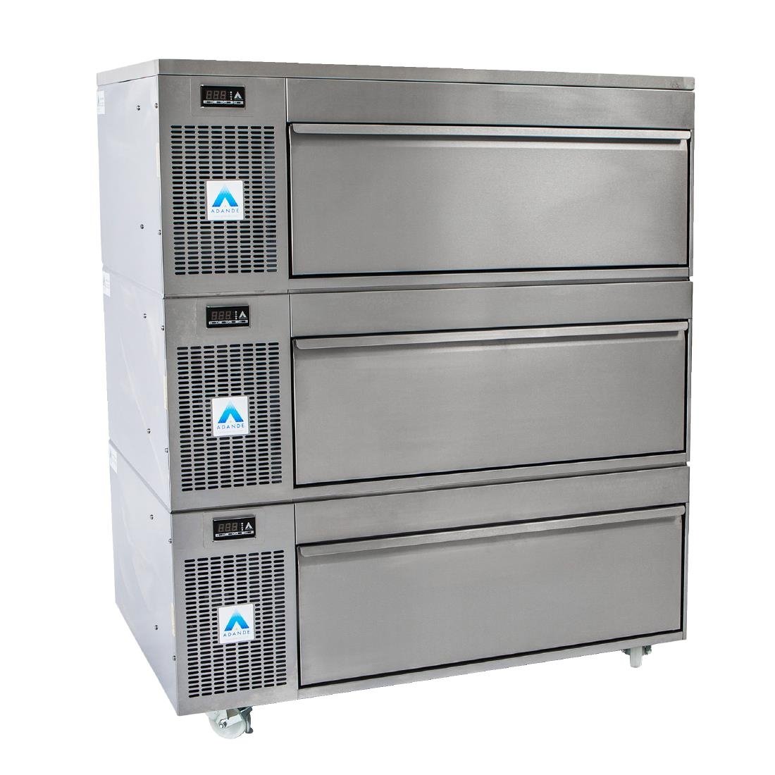 Adande 3 Drawer Variable Temp Fridge Freezer with Standard Castors and Solid Work Top VCS R2 V1 (HW861)