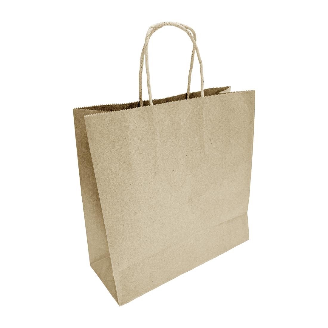 Fiesta Recyclable Twist Handle Brown Paper Bags Small 250 Pack (HY760)