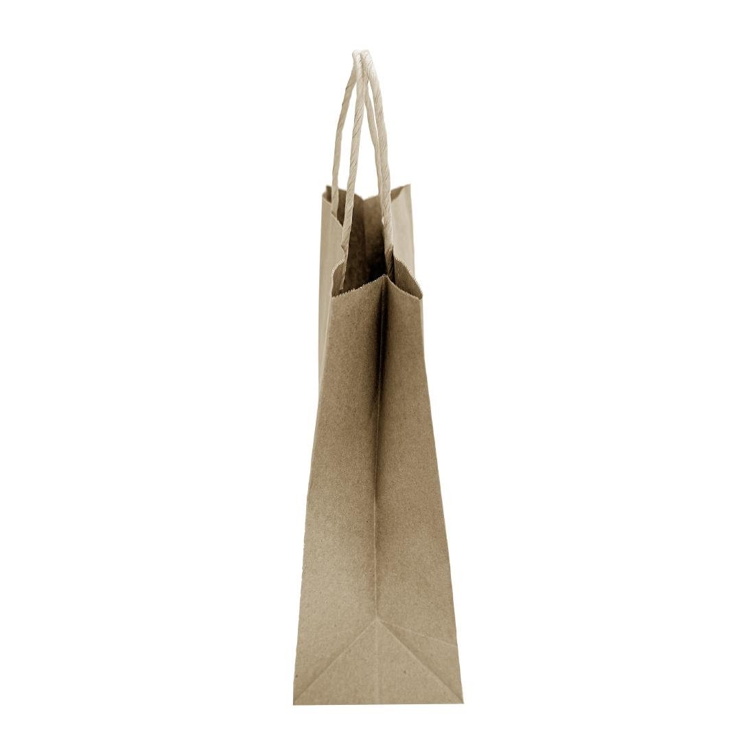 Fiesta Recyclable Twist Handle Brown Paper Bags Small 250 Pack (HY760)