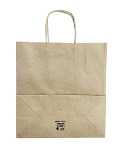 Fiesta Recyclable Twist Handle Brown Paper Bags Medium 250 Pack (HY762)