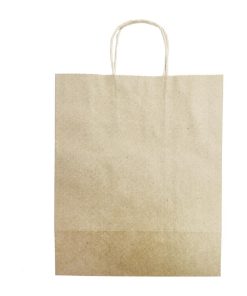 Fiesta Recyclable Twist Handle Brown Paper Bags Large 250 Pack (HY766)