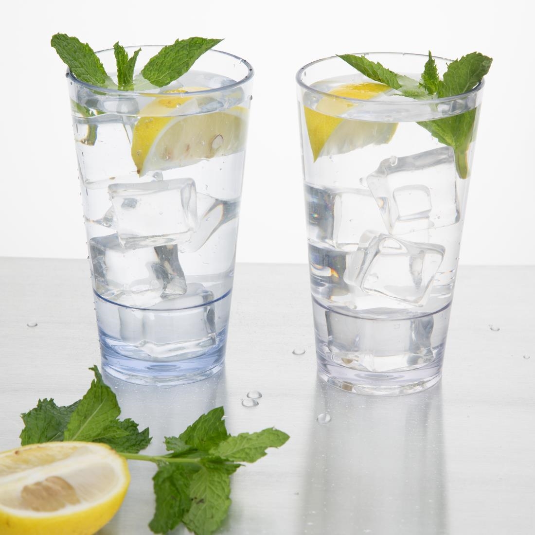 Olympia Kristallon Polycarbonate Stacking Hi Ball Tumblers 420ml 6 Pack (HZ085)