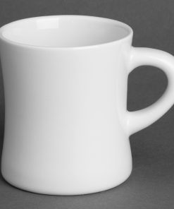 Olympia Whiteware Hollow Mugs 300ml 6 Pack (JA349)