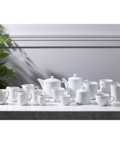 Olympia Whiteware Hollow Mugs 300ml 6 Pack (JA349)