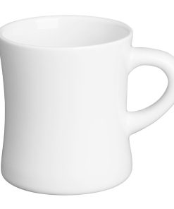 Olympia Whiteware Hollow Mugs 300ml 6 Pack (JA349)