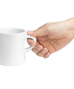 Olympia Whiteware Hollow Mugs 300ml 6 Pack (JA349)