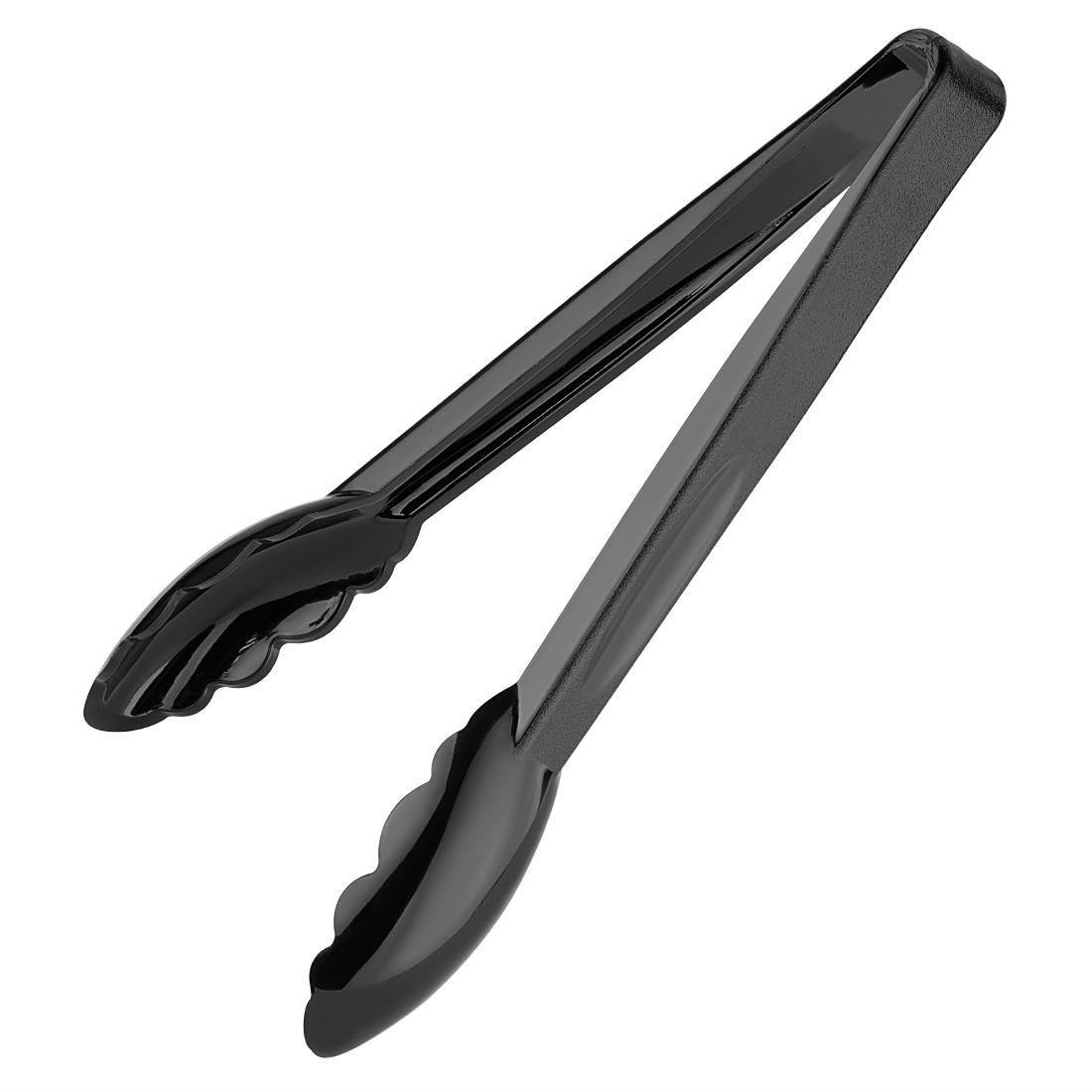 Nisbets Essentials 9 Polycarbonate Tongs Black 6 Pack (JA903)