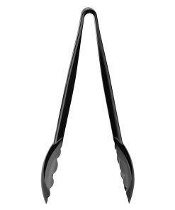 Nisbets Essentials 9 Polycarbonate Tongs Black 6 Pack (JA903)