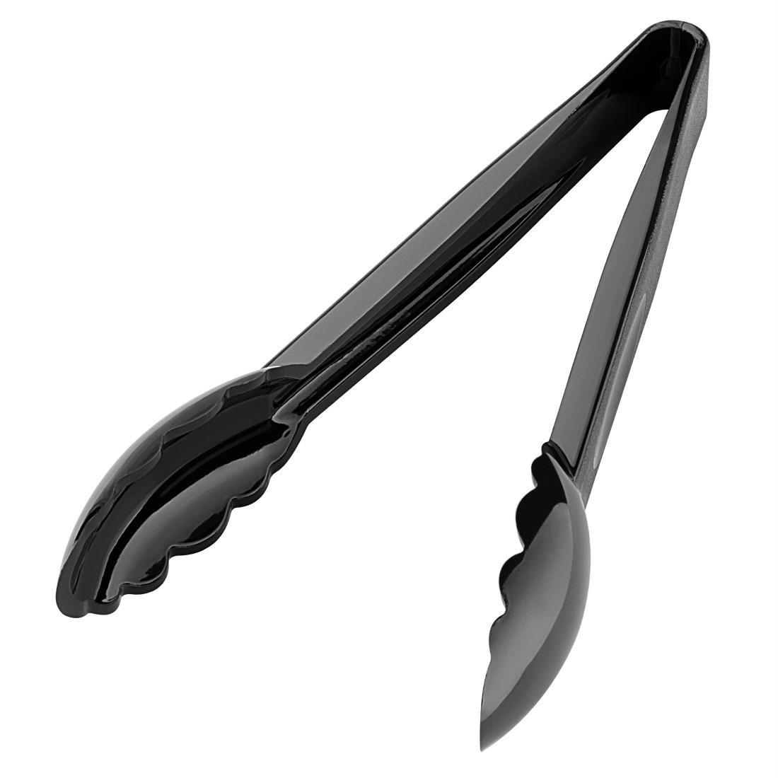 Nisbets Essentials 9 Polycarbonate Tongs Black 6 Pack (JA903)