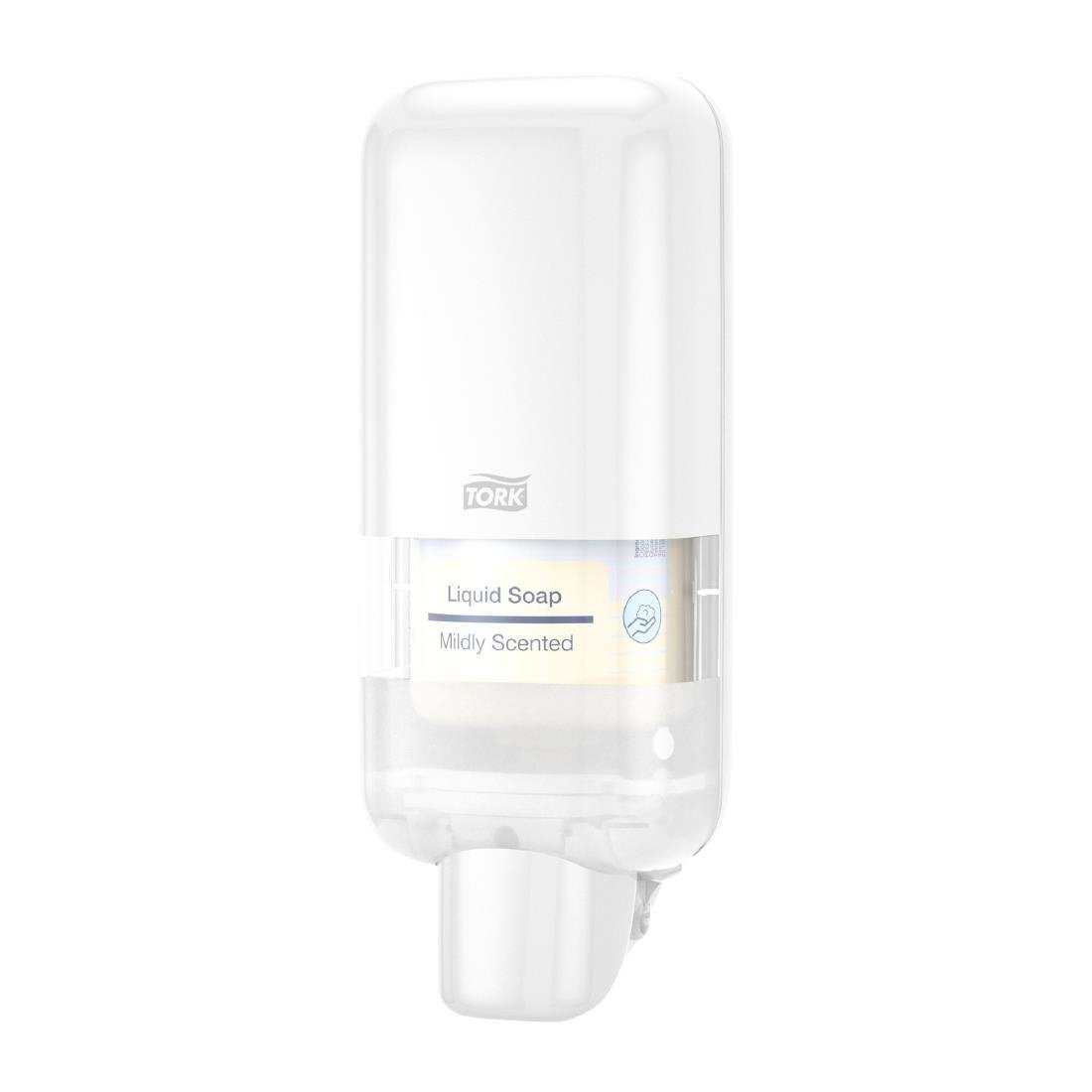 Tork S4 Soap and Sanitiser Dispenser White (JE043)