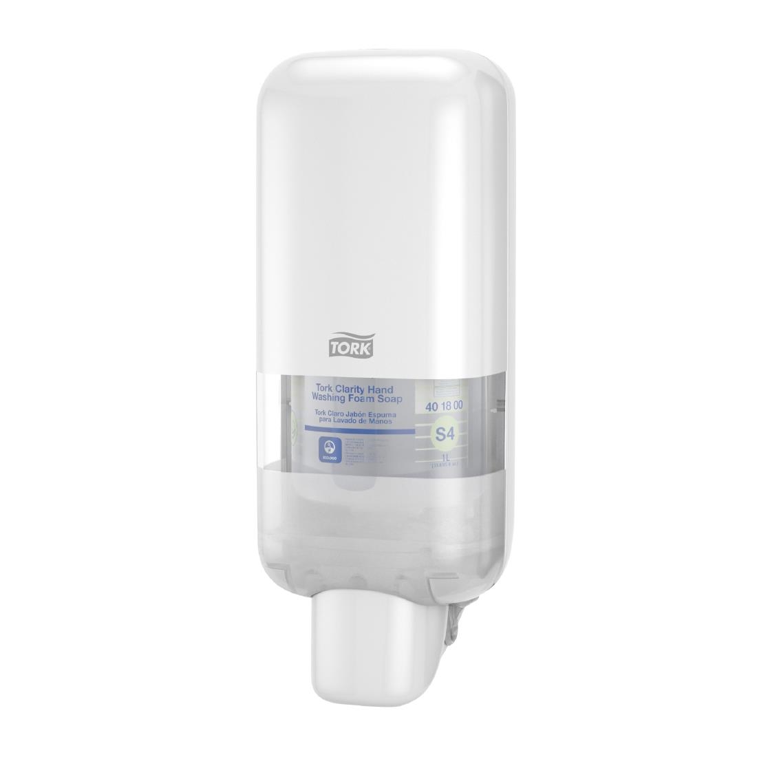 Tork S4 Soap and Sanitiser Dispenser White (JE043)