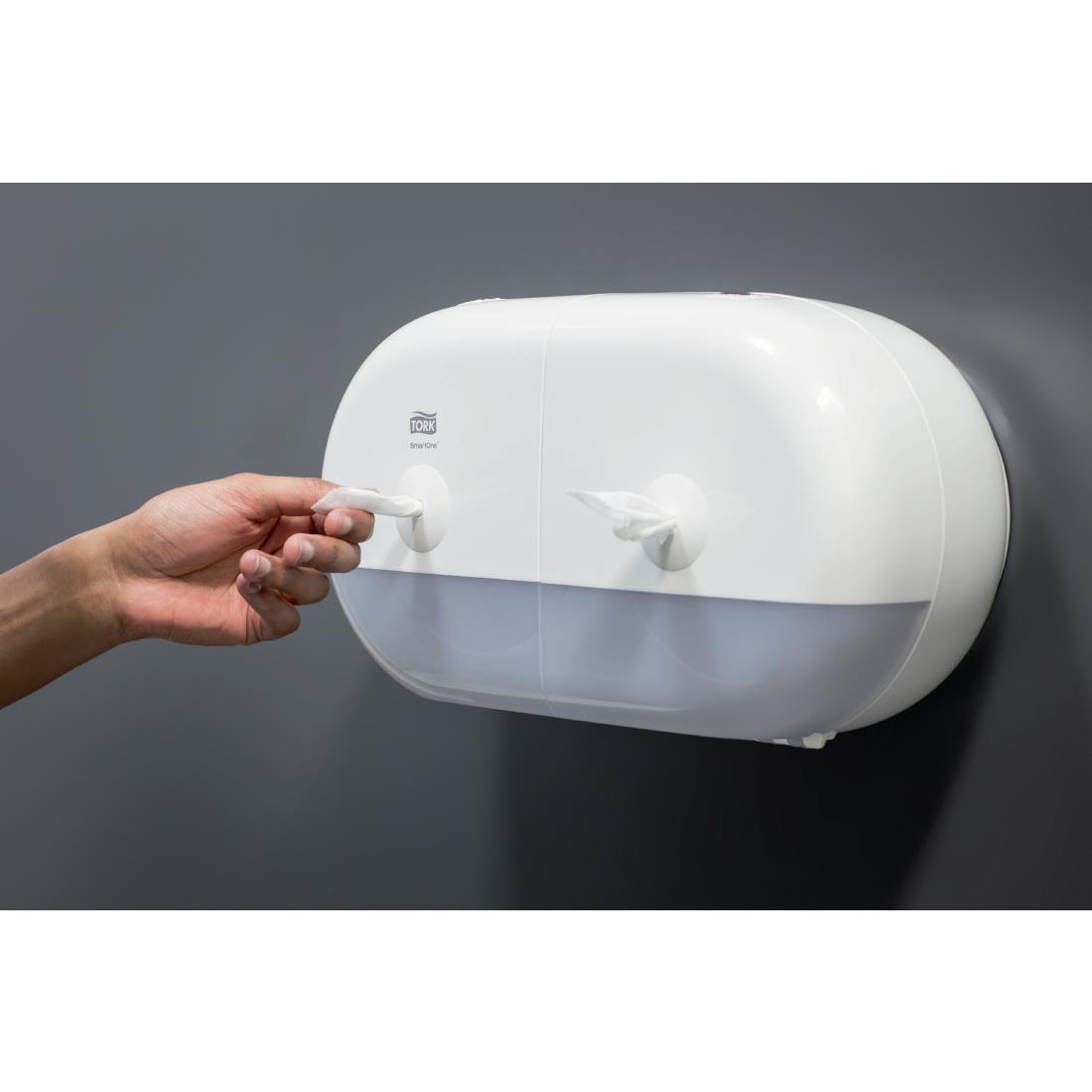 Tork SmartOne Mini Twin Toilet Roll Dispenser (JE047)