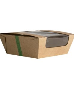 Vegware Microflute Hinged Hot Box with Window 6x6 210 Pack (JE048)