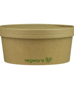 Vegware Round Food Containers Kraft 150-Series 750ml 300 Pack (JE051)