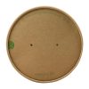 Vegware Round Paper Lid Kraft 150-Series Pack 300 (JE052)